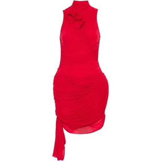 Magda Butrym abito corto con ruches - rosso