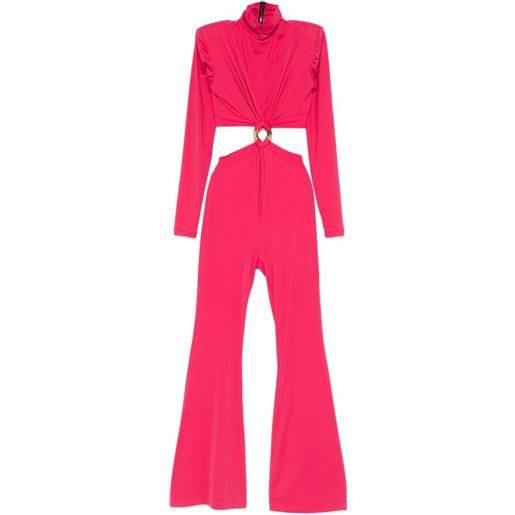 MITILIANE COUTURE tuta intera con dettaglio cut-out - rosa