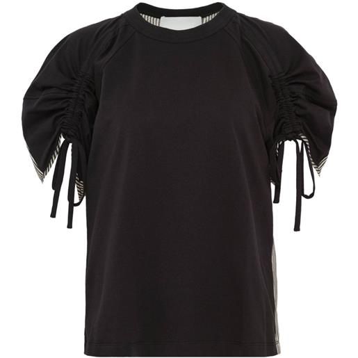 3.1 Phillip Lim t-shirt con ruches - nero