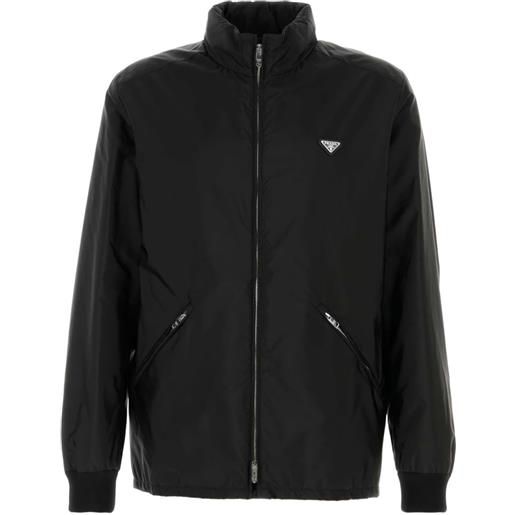 Prada giacca con logo - nero