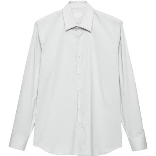 Prada camicia in cotone elasticizzato - bianco