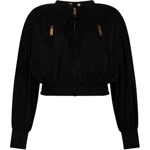 Elisabetta Franchi bomber con zip - nero