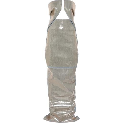 Rick Owens abito da sera prong - grigio