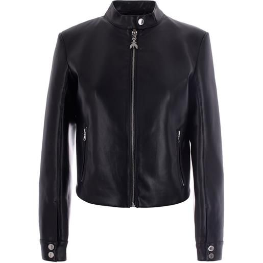 Patrizia Pepe giacca biker con zip - nero