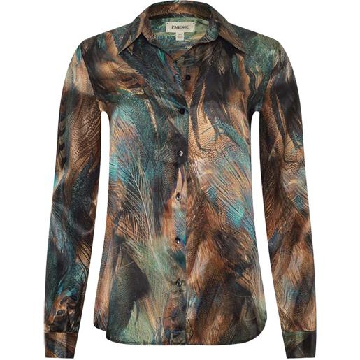 L'Agence blusa tyler con stampa - marrone