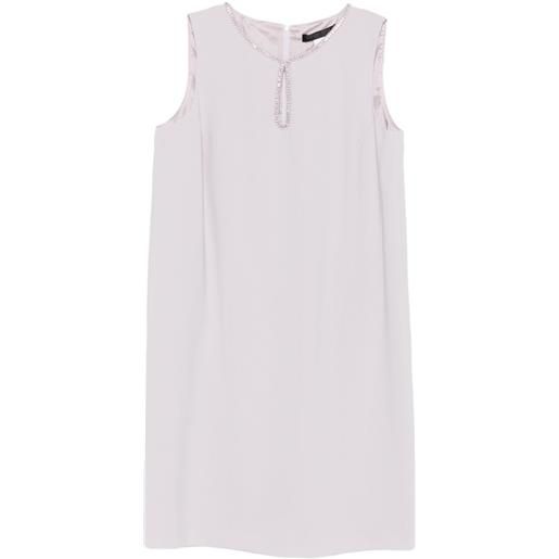 Marina Rinaldi abito midi con decorazione - viola