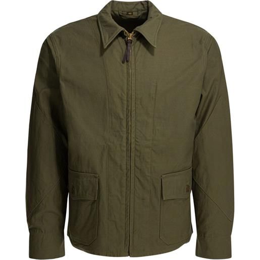 Buzz Ricksons giacca-camicia con zip - verde