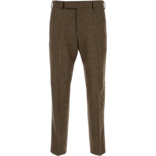 PT Torino pantaloni affusolati con pieghe - marrone