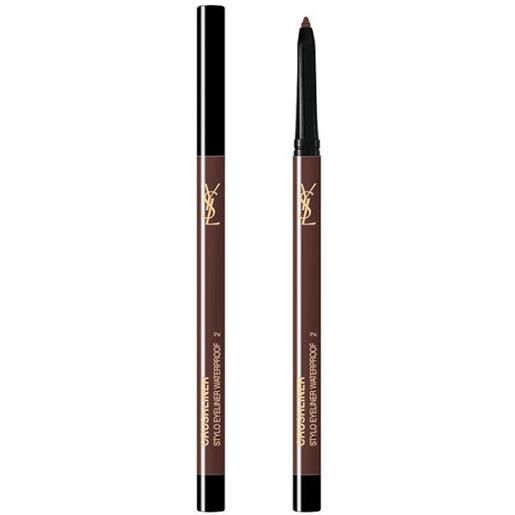 Yves Saint Laurent crushliner stylo waterproof - n. 2 brun universel