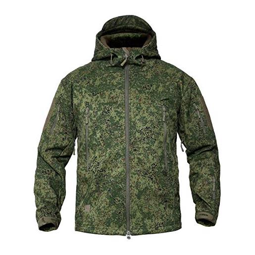 Lilychan lili. Chan giaccone da esterno impermeabile militare tattico da uomo con giacca tattica militare (camuffamento russo, xxxx-large)