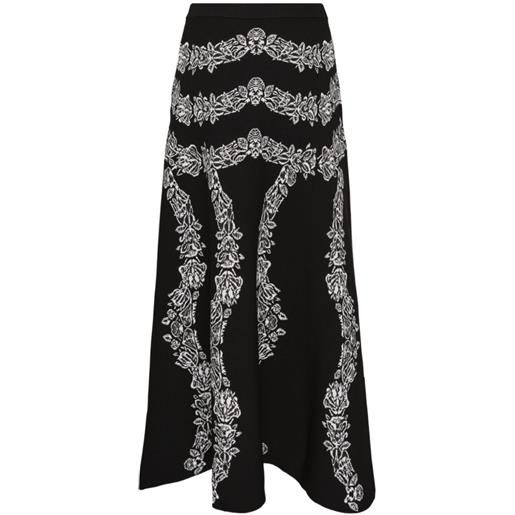Ulla Johnson gonna midi valencia con effetto jacquard - nero