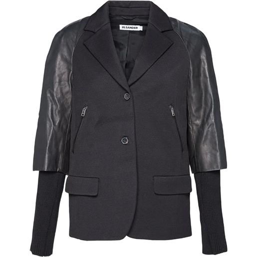 Jil Sander blazer con maniche doppie - nero