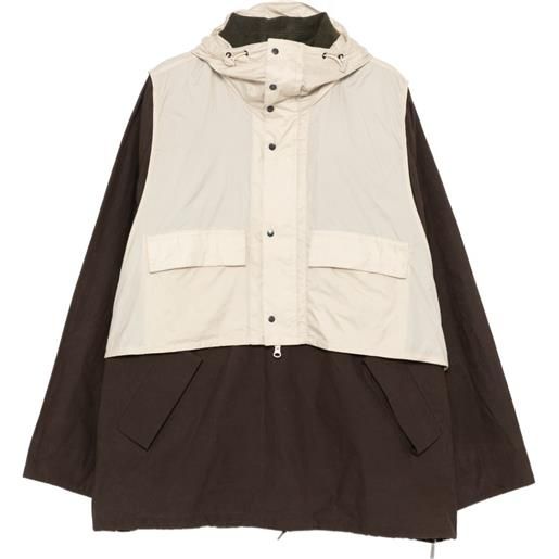 Barbour x kaptain sunshine giacca smock - marrone