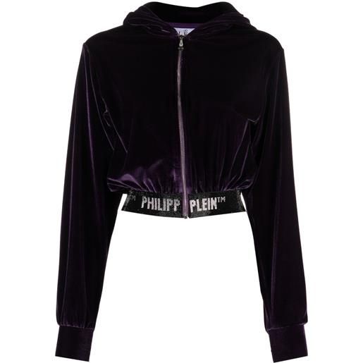 Philipp Plein felpa con cappuccio - viola