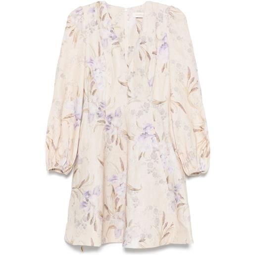 ZIMMERMANN abito corto eden - toni neutri