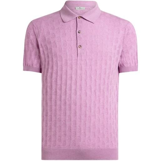 ETRO polo con stampa paisley - rosa