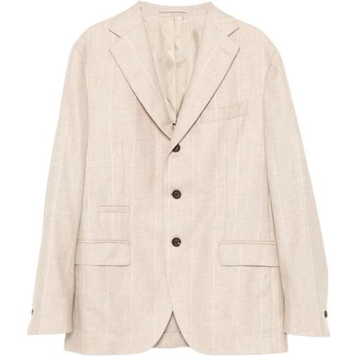 Eleventy blazer gessato - toni neutri