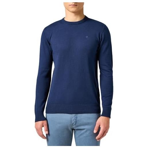 Wrangler felpa da uomo knit sweater, blu navy, xxl