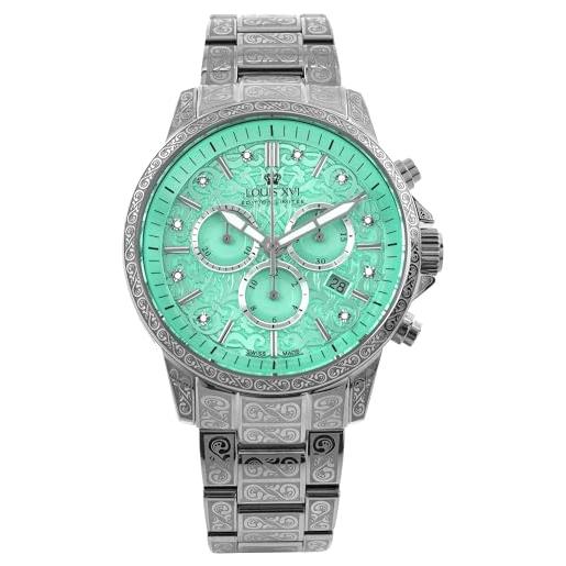 CADISEN Orologio al quarzo da uomo elegante campagne casual con cinturino in nylon zaffiro, bianco, cinghia