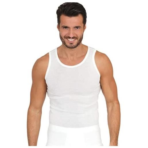 EGI canotta intima uomo in lana e seta con spalla larga (7/xxl)