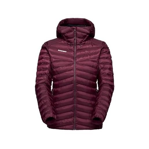Mammut albula in hooded jacket women | giacca piumino leggera da donna con cappuccio | vin-black, s