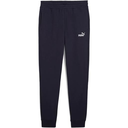 Puma pantaloni essential logo n. 1 slim new navy da uomo
