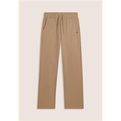 Freddy pantalone con gamba dritta e coulisse beige da donna