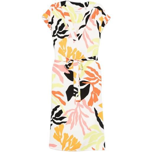 Gant abito midi con stampa - giallo