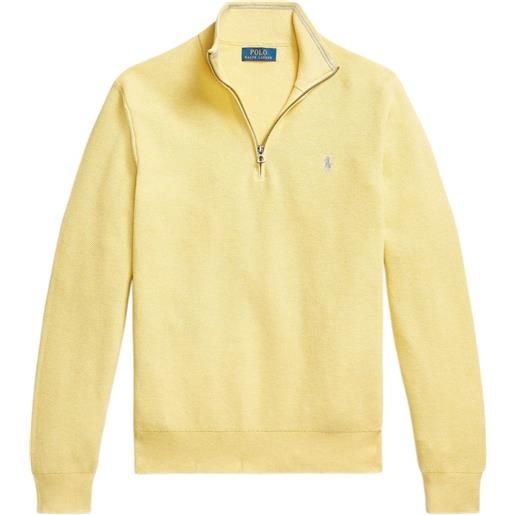Polo Ralph Lauren maglione con zip - giallo