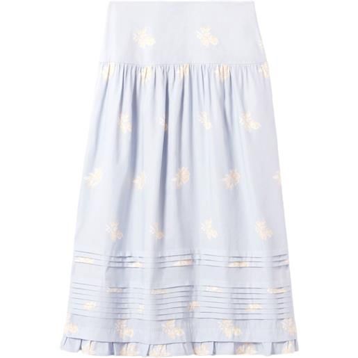 Claudie Pierlot gonna midi a fiori - blu