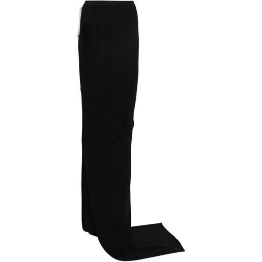 Rick Owens gonna lunga con coulisse - nero