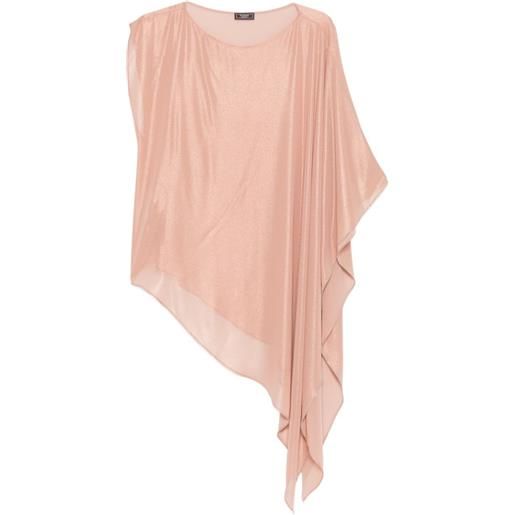 Peserico blusa asimmetrica - rosa