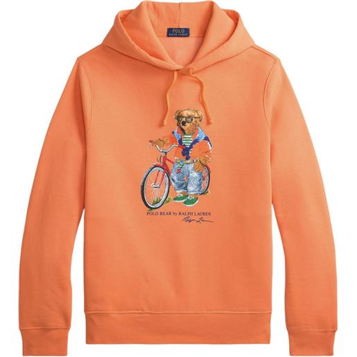 Polo Ralph Lauren felpa polo bear con stampa - arancione