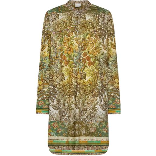 Pierre-Louis Mascia chemisier diomede a fiori - verde