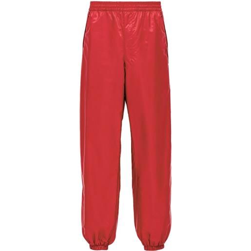 Prada pantaloni sportivi re-nylon - rosso