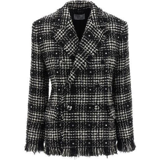 Giuseppe Di Morabito blazer in tweed con strass - nero
