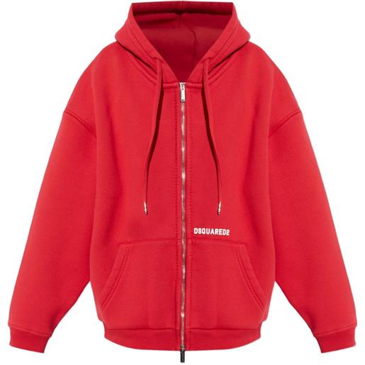 DSQUARED2 felpa con cappuccio - rosso
