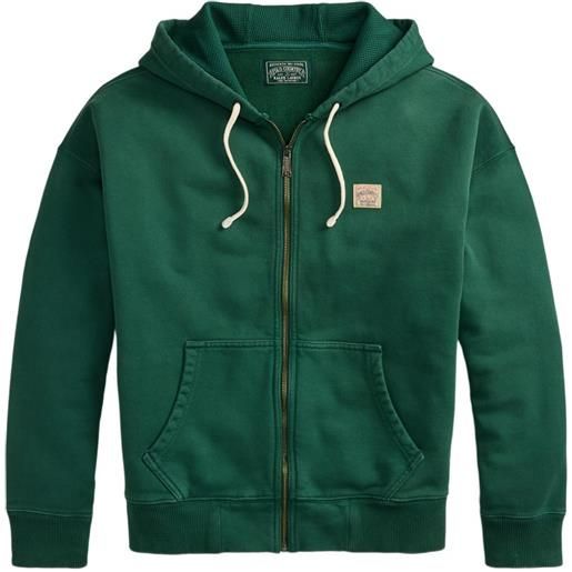 Polo Ralph Lauren felpa con cappuccio e zip - verde