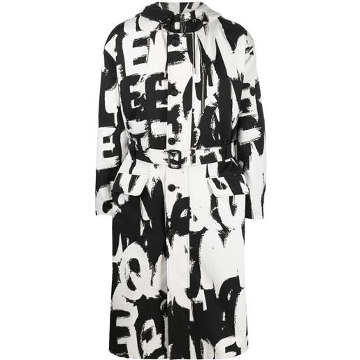 Alexander McQueen parka con stampa - nero