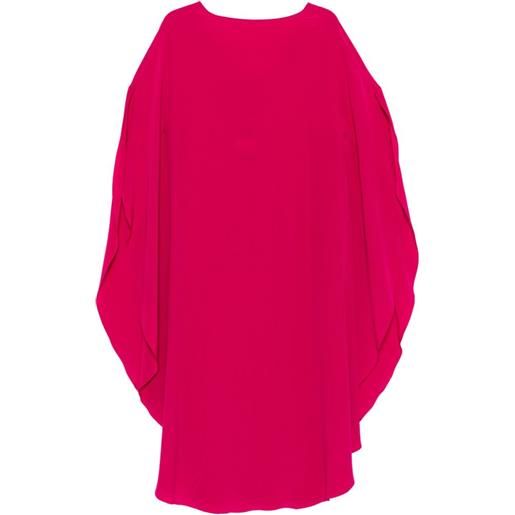 Gianluca Capannolo abito iris con ruches - rosa