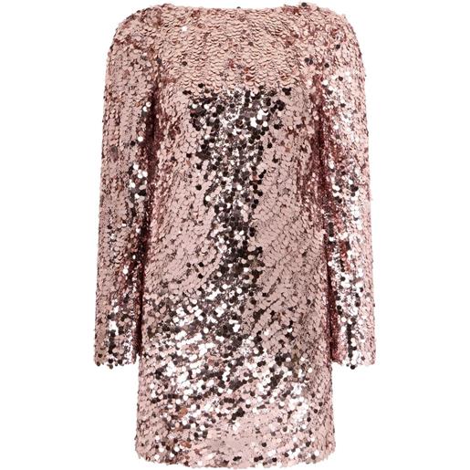 Valentino Garavani abito corto con paillettes - rosa
