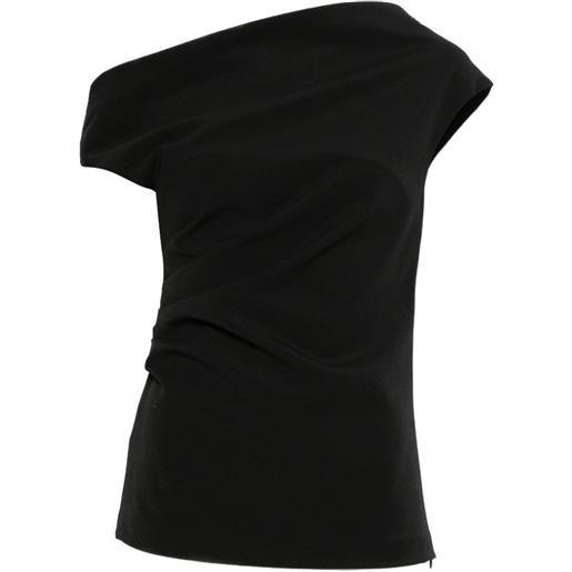 P.A.R.O.S.H. blusa monospalla - nero