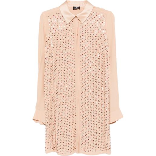 Elisabetta Franchi chemisier con decorazione - toni neutri