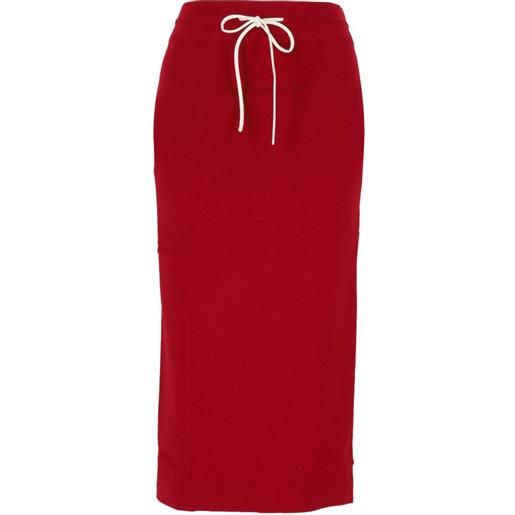 Patrizia Pepe gonna con spacco - rosso