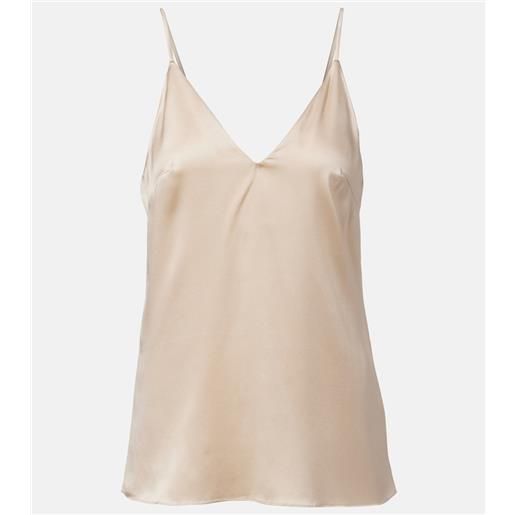 Brunello Cucinelli camisole in raso di misto seta