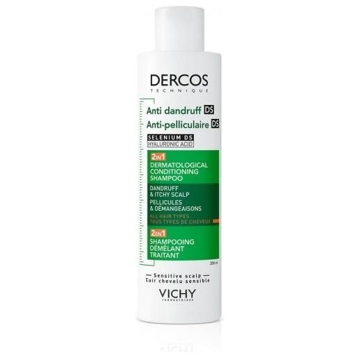 Dercos anti dandruff ds 2in1 - shampoo riequilibrante e idratante 200 ml