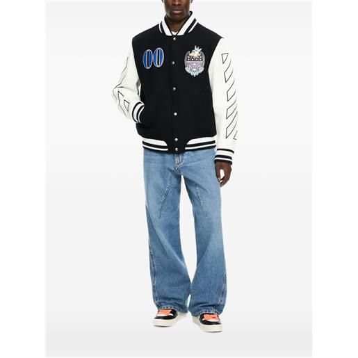 Off-White giacca varsity royal lea - nero
