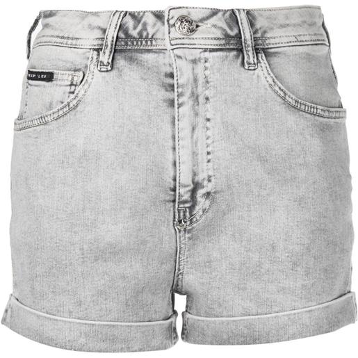 Philipp Plein shorts denim - grigio