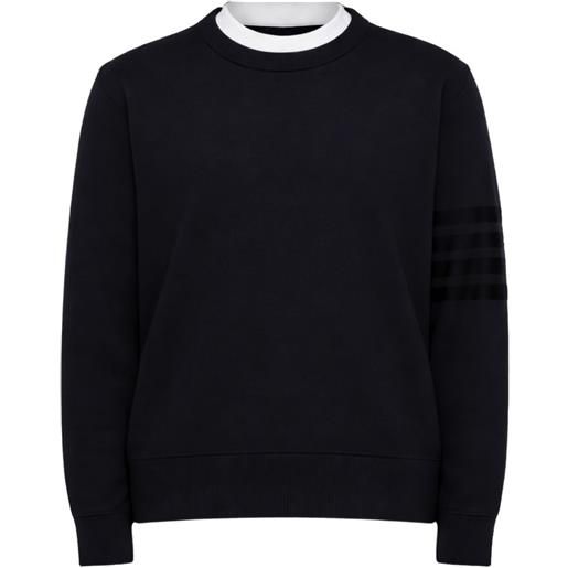 Thom Browne maglione girocollo a righe - blu