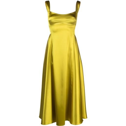 Atu Body Couture abito lungo con scollo quadrato - verde